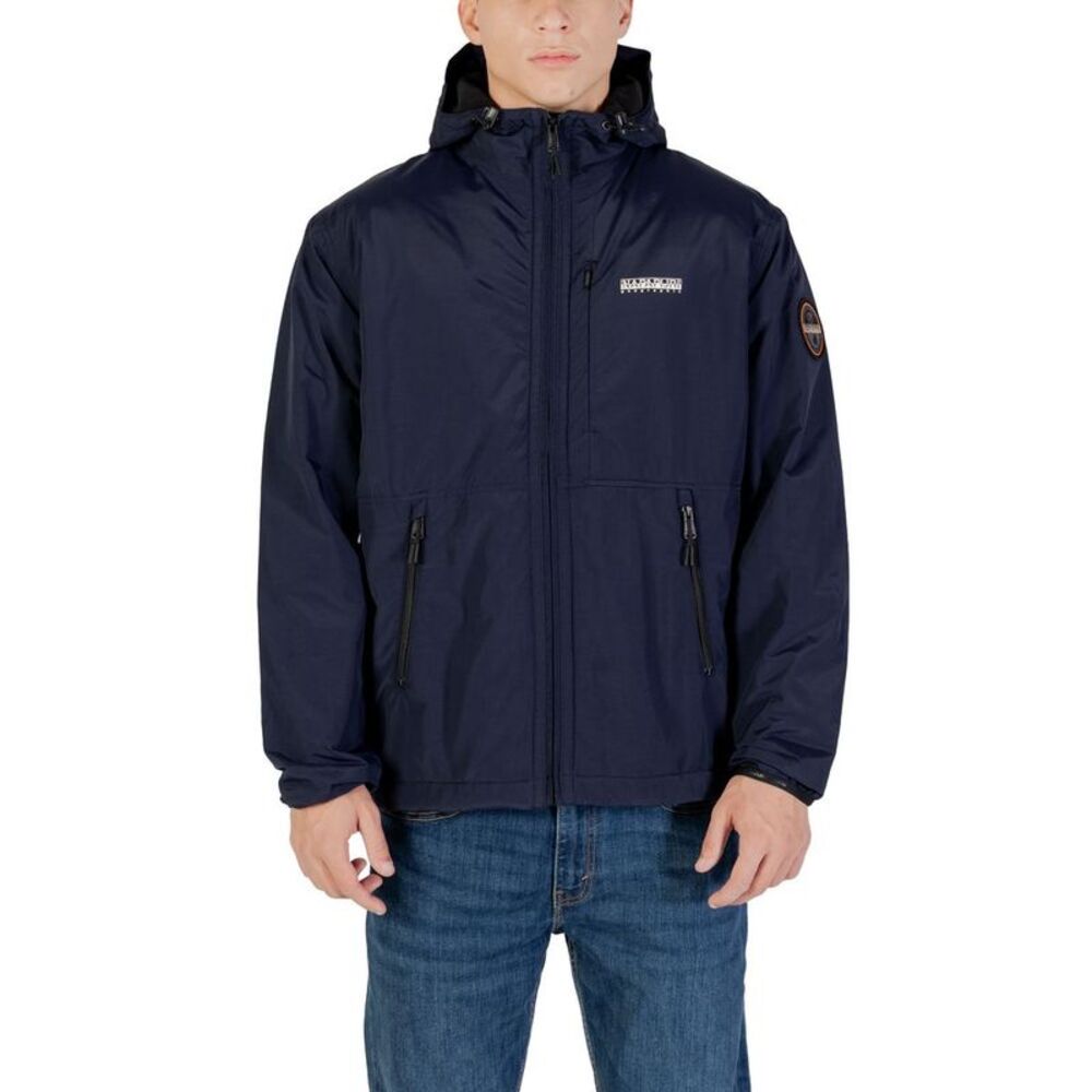 Napapijri Blue Polyamide Shell Men's Jacket